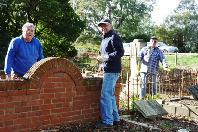 Rodney, Brenton and John at the Working Bee