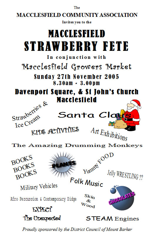 2005 Strawberry Fete flyer