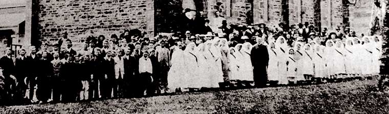 Confirmation 7 Oct 1886 at St James the Less. - inset