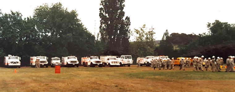 Meadows District Fire Unite Fire Prevention Week 1977