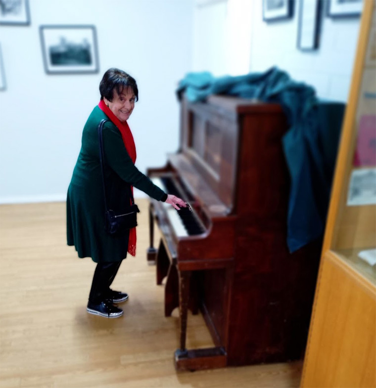 Broadbent on piano