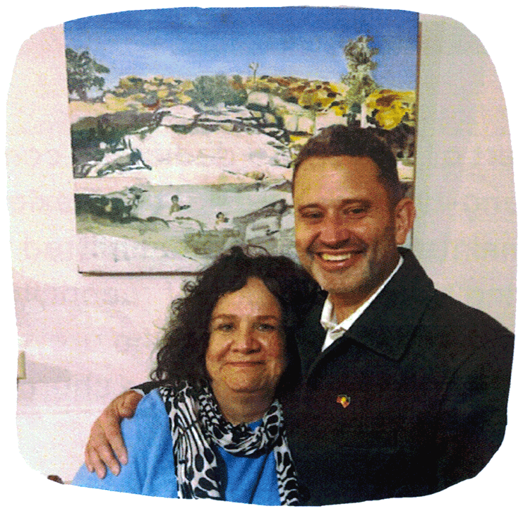 Ros Cameron (nee Willis) and Kym Maher MLC